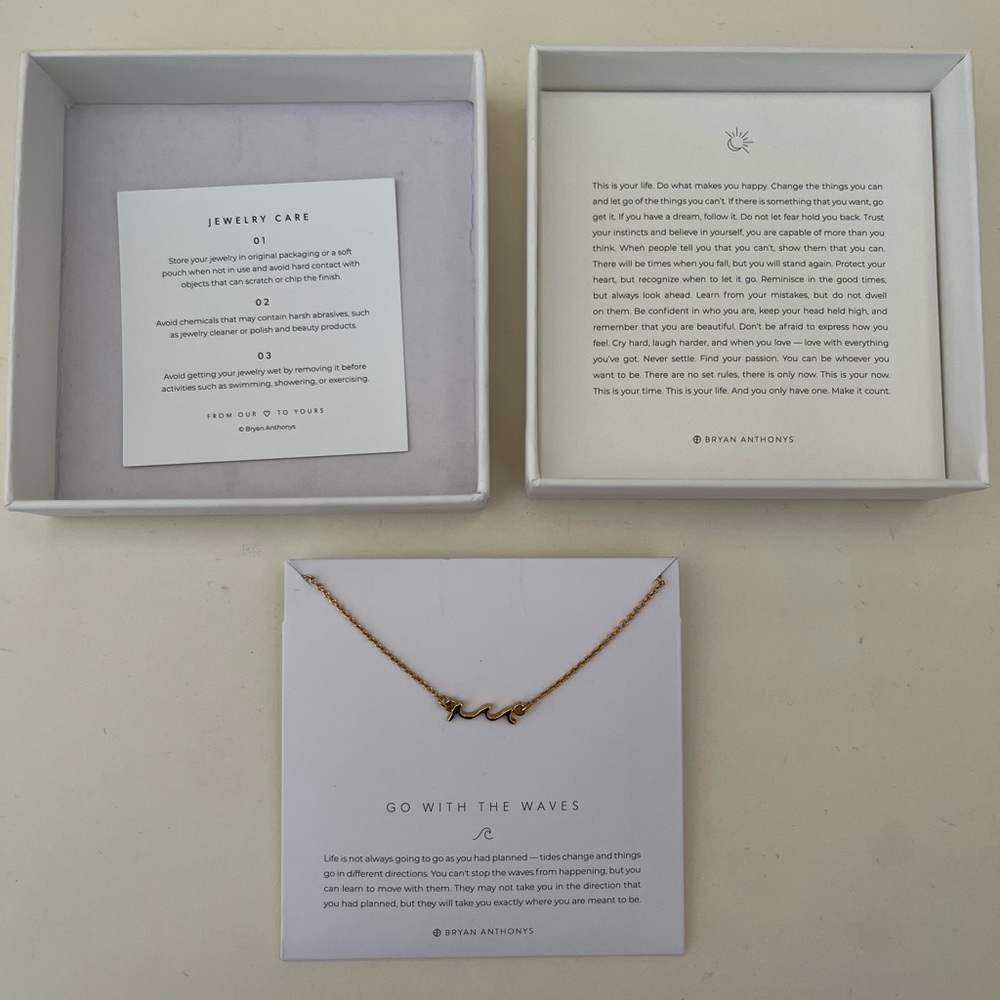 Bryan Anthony “go with the waves necklace”